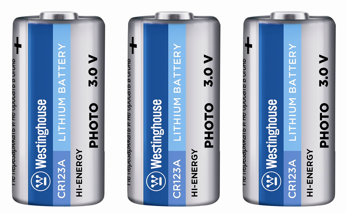 батарейки Westinghouse CR123A 3шт. 