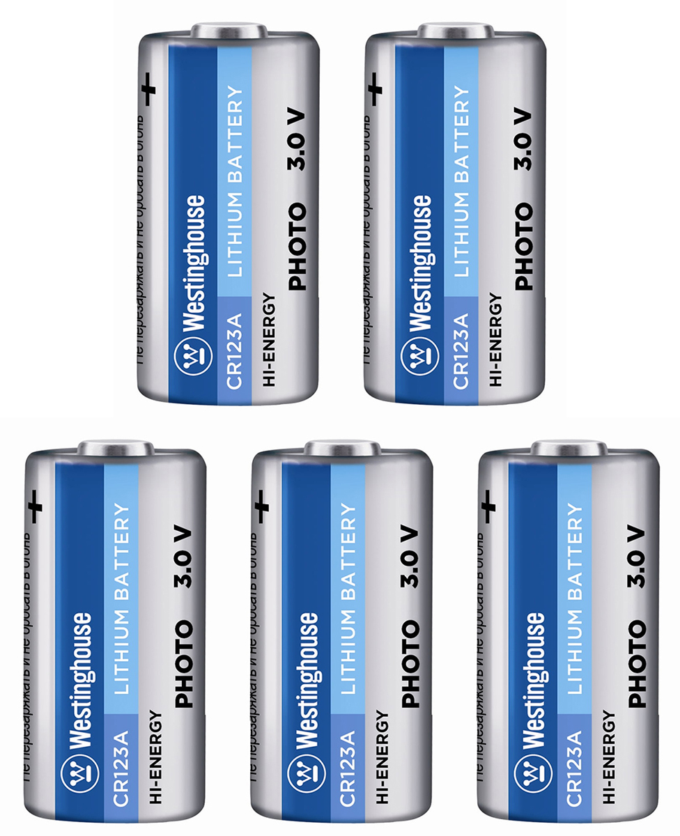 батарейки Westinghouse CR123A 5шт. 