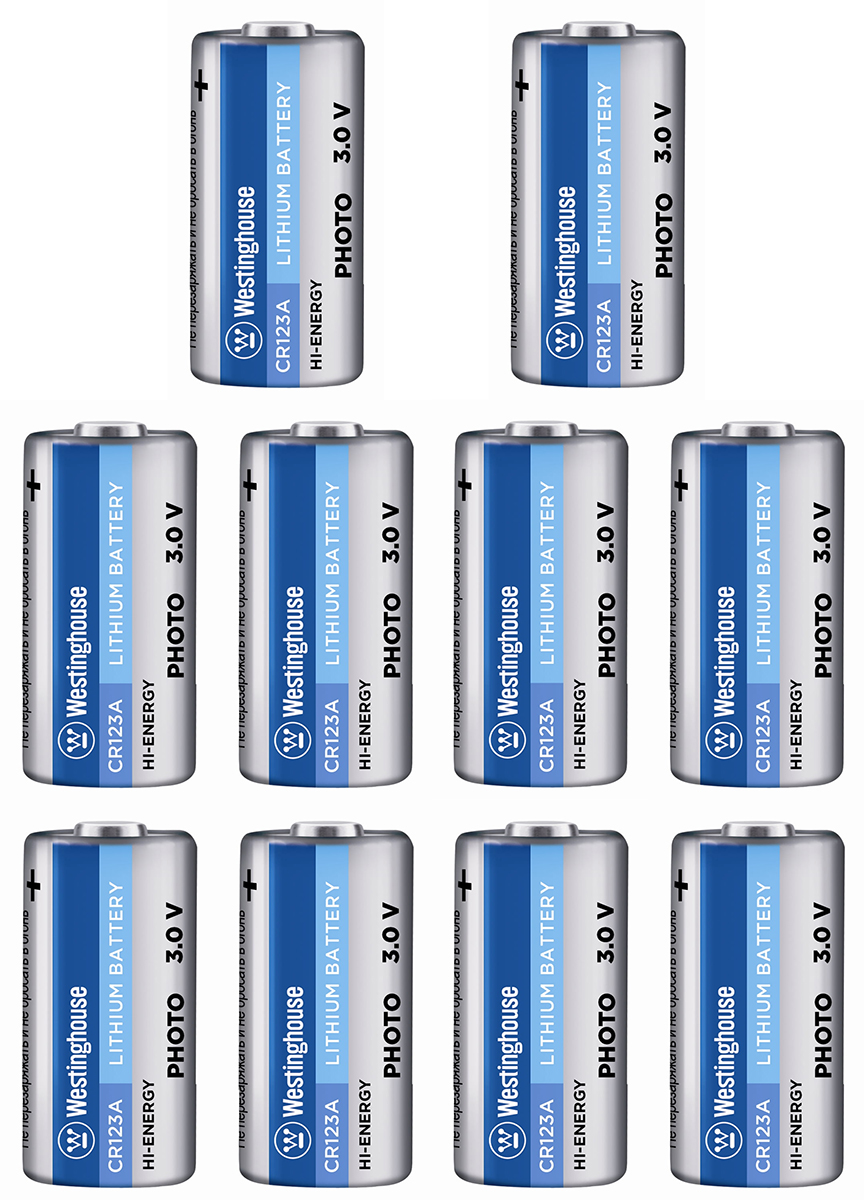 батарейки Westinghouse CR123A 10шт. 
