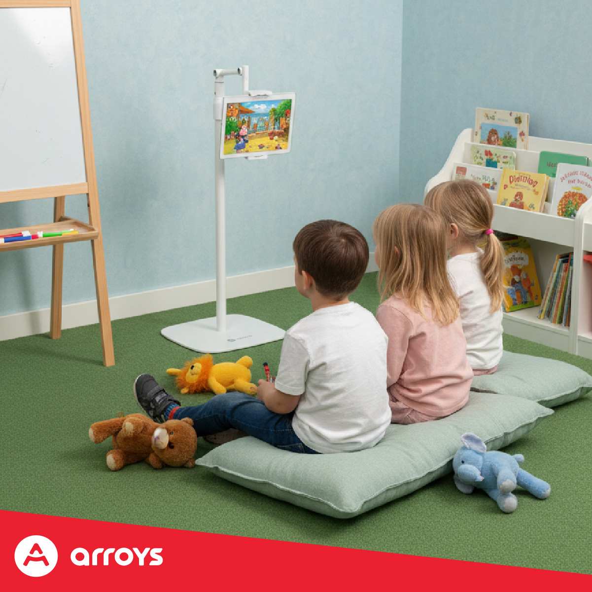 подставка напольная для планшета Arroys F-LU14 white