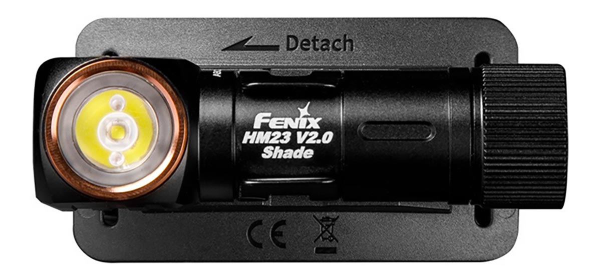 налобный фонарь с красным светом Fenix HM23 V2.0 shade