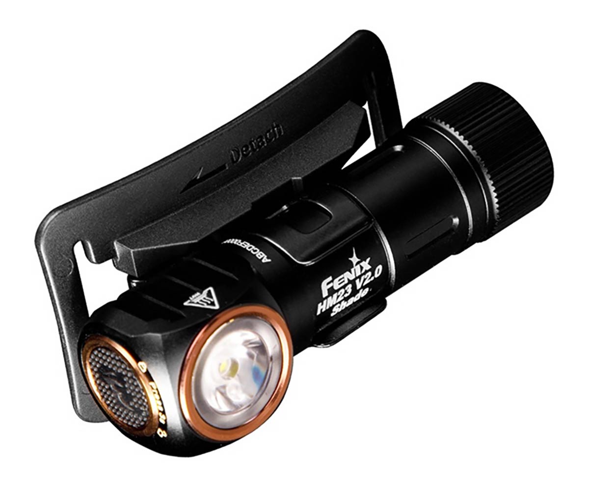 налобный фонарь с красным светом Fenix HM23 V2.0 shade