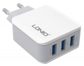 USB зарядное устройство LDNIO A3301 3USB*3,1A white