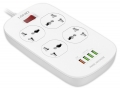 сетевой фильтр LDNIO SC4407 4USB*4 розетки 2м white