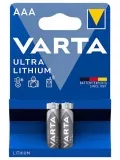 батарейки (2 шт.) Varta FR03/AAA ULTRA LITHIUM 6103-2BL 