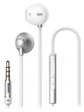 проводные наушники с микрофоном Baseus Encok H06 lateral in-ear Wired Earphone silver