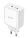 быстрое зарядное устройство Hoco C108A Leader PD35W dual port(2C) charger white
