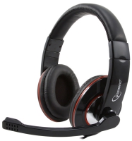 Белые наушники с микрофоном Gembird MHS-780