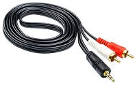 переходник ATcom 3 m jack3.5(m)->2RCA(m)
