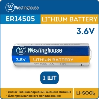 литиевая батарейка 3.6 В Westinghouse ER 14505 (AA) литиевая батарейка 3.6 В Westinghouse ER 14505 (AA)