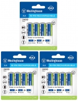 аккумуляторы Westinghouse 2400 mAh  R6/AA 12шт.