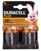 батарейки (2 шт.) Duracell LR20/D Plus-2BL