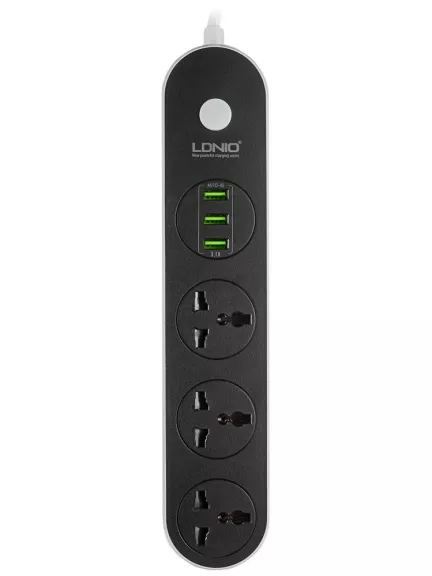 сетевой фильтр с USB портами LDNIO SC3301 3USB*3,1A + 3*220V 1,6м