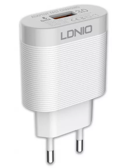 зарядное устройство LDNIO A303Q USB*3A Quick Charge 3.0 + кабель USB - Type-C