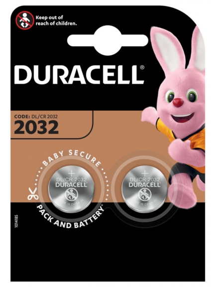батарейка (2 шт) Duracell CR2032-2BL