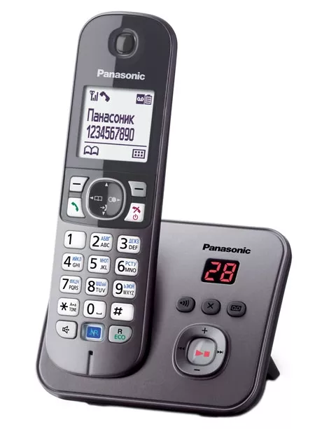 радиотелефон DECT Panasonic KX-TG6821RU grey