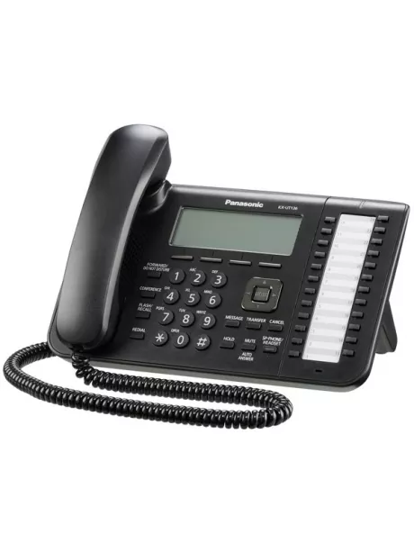 VoIP телефон Panasonic KX-UT136RU black