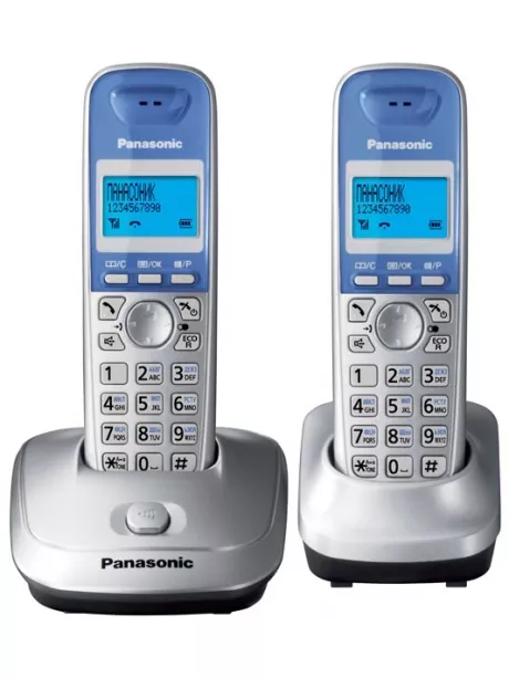 радиотелефон DECT Panasonic KX-TG2512RU silver