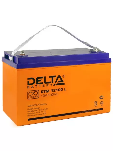 аккумулятор Delta DTM 12100 L 