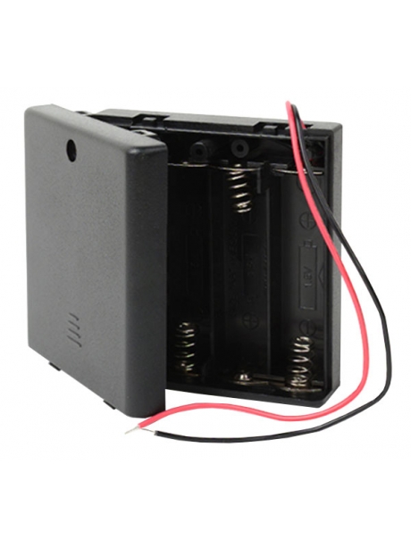 батарейный бокс Robiton Bh4xAA/switch 
