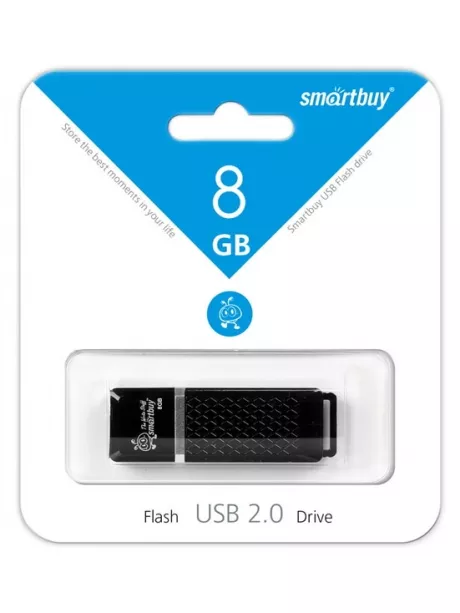 флешка USB SmartBuy Quartz series 8Gb black