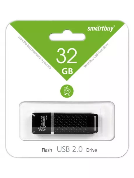 флешка USB SmartBuy Quartz series 32Gb black