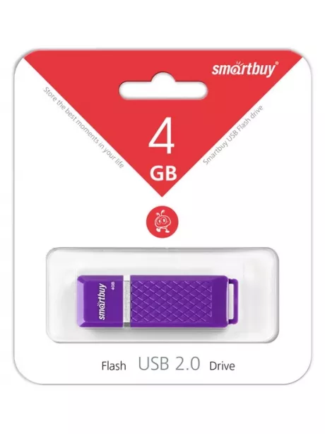 флешка USB SmartBuy Quartz series 4Gb violet