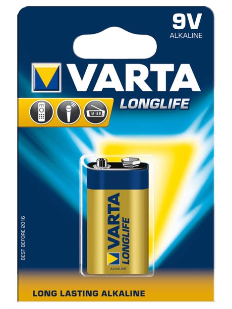 батарейка Varta 6LR61/Крона Long Life-1BL 