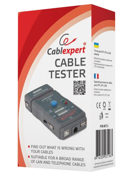 тестер кабельный Cablexpert NCT-2 