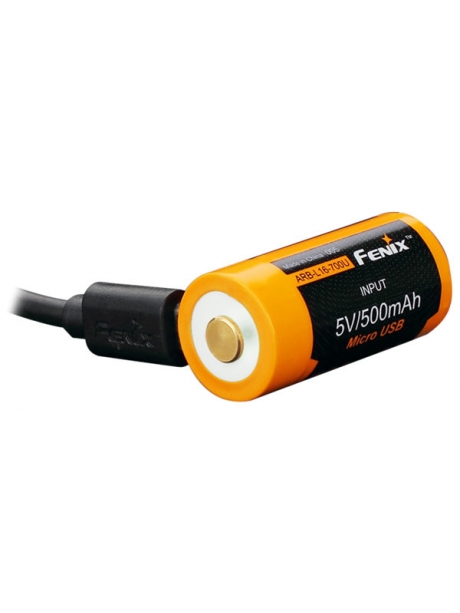 аккумулятор с USB портом Fenix Li-ion 16340 USB 700mAh 