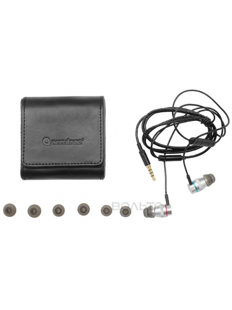 наушники с микрофоном Accutone Pavo silver