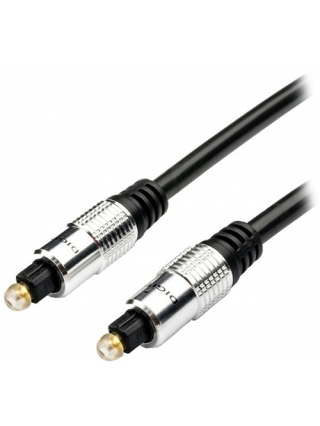 кабель оптический ATcom Toslink-Toslink 1.8м black silver