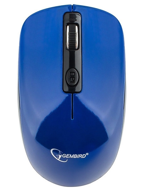 бесшумная беспроводная мышь Gembird MUSW-400 blue
