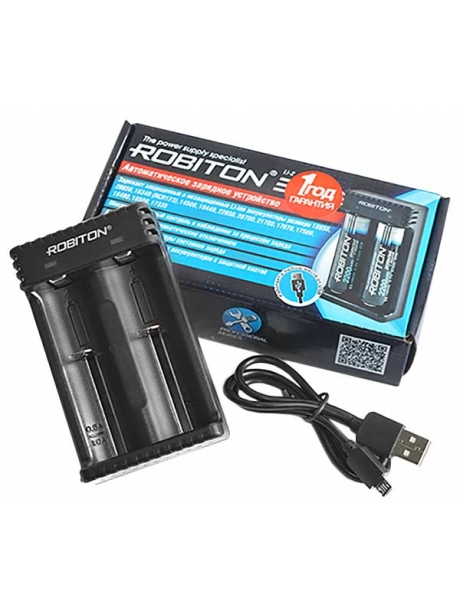 зарядное устройство для литиевых аккумуляторов Robiton Li-2 черный