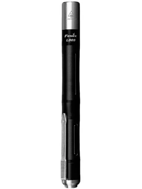 светодиодный фонарь с ультрафиолетом Fenix LD05 V2.0 black silver