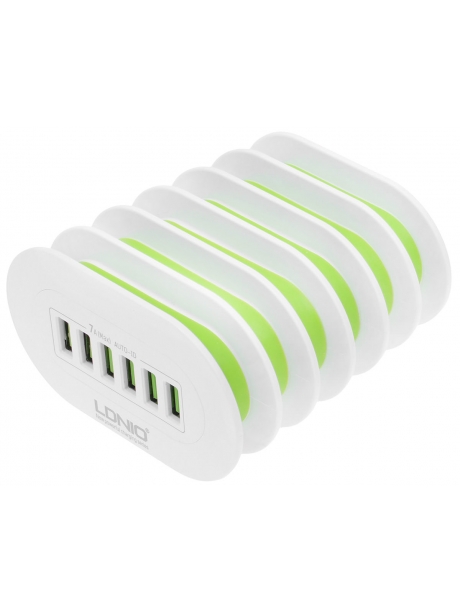 настольное зарядное устройство LDNIO A6702 6USB/7А white