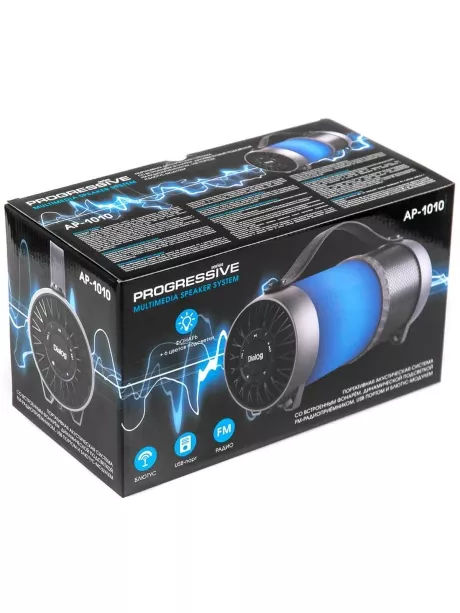bluetooth колонка Dialog Progressive AP-1010 black