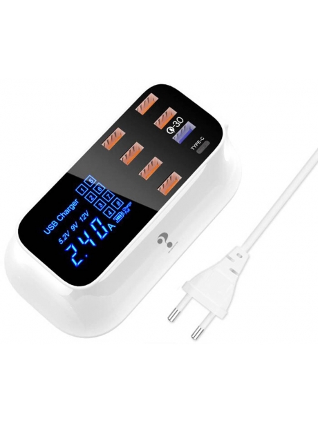 настольное зарядное устройство Wisdom YC-CDA19Q white