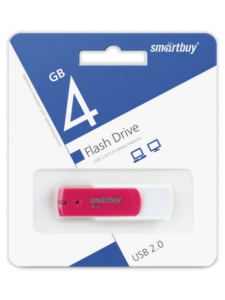 флешка USB SmartBuy Diamond 4GB pink