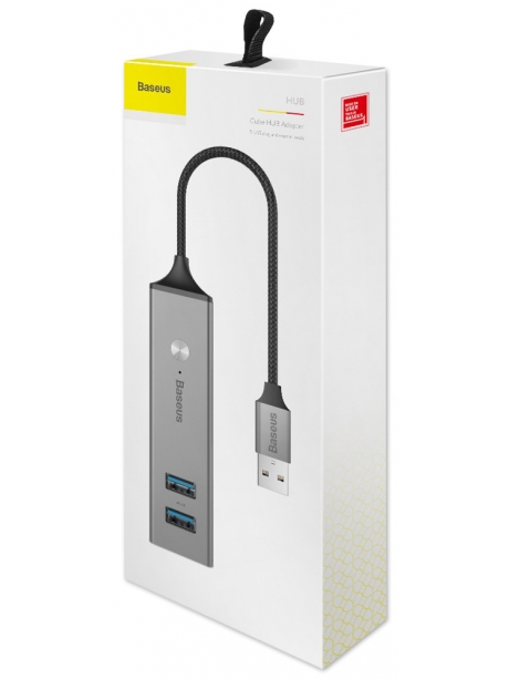 USB концентратор 3.0 Baseus Cube USB to USB3.0*3+USB2.0*2 HUB Adapter dark gray