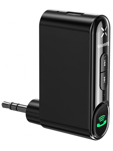 bluetooth AUX аудиоадаптер Baseus Qiyin AUX Car Bluetooth Receiver black