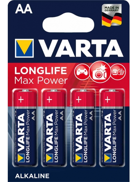 батарейки (4 шт.) Varta LR6/AA LONGLIFE Max Power-4BL 