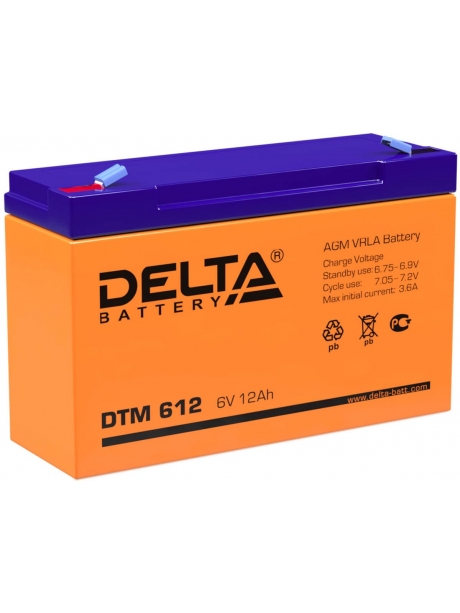 аккумулятор Delta DTM 612 