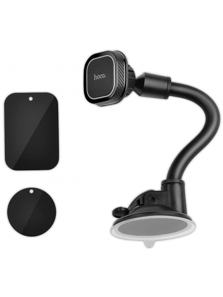 магнитный держатель на стекло Hoco CA55 Astute series windshield car holder black gray