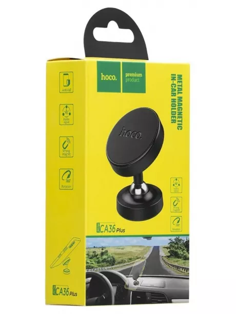 магнитный держатель на торпедо Hoco CA36 Plus Dashboard metal magnetic black