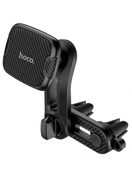 магнитный держатель на воздуховод Hoco CA68 Sagittarius series double air Outlet magnetic car holder black