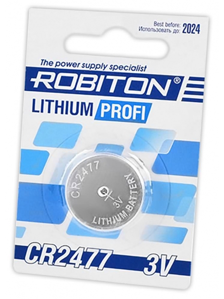литиевая батарейка Robiton CR2477 PROFI-1BL 