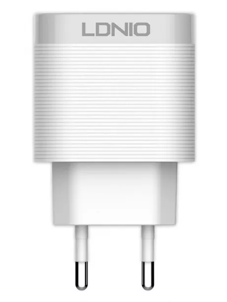 зарядное устройство LDNIO A303Q USB*3A Quick Charge 3.0 + кабель USB - Lightning white