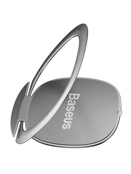 попсокет на телефон Baseus Invisible phone ring holder silver
