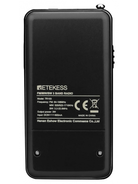 цифровой карманный мини радиоприемник Retekess TR103 